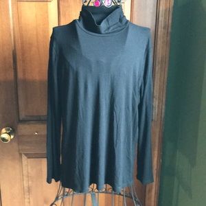 Jones New York Mock Turtleneck Black Large